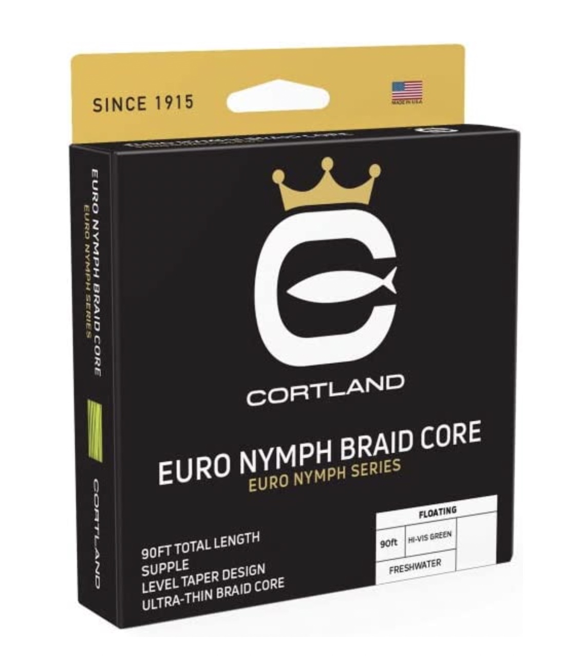 Cortland Euro Nymph Braid Core Fly Line